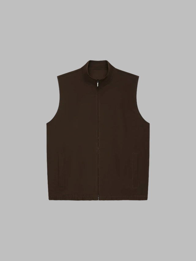 VALENZA TECH STRETCH BODYWARMER DARK BROWN