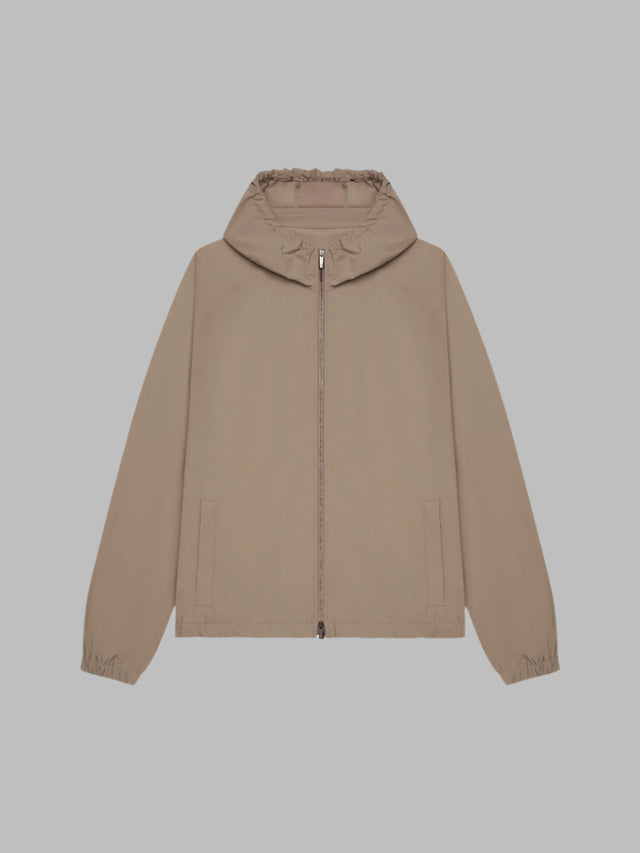 VALENZA TECH STRETCH HOODED BLOUSON LIGHT BEIGE