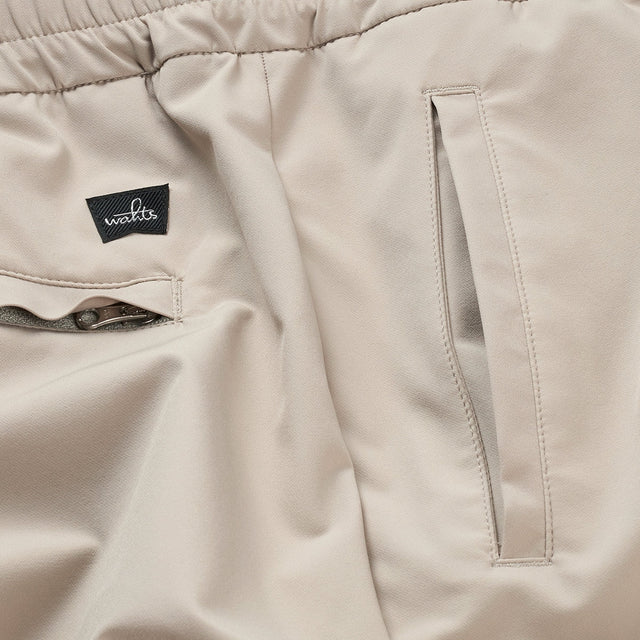 WAHTS TECH STRETCH TROUSERS STONE BEIGE