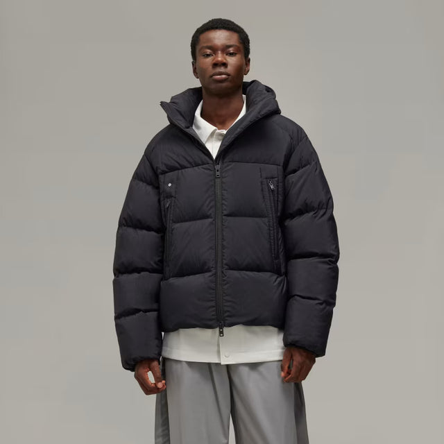 Y-3 PUFFER JACKET BLACK