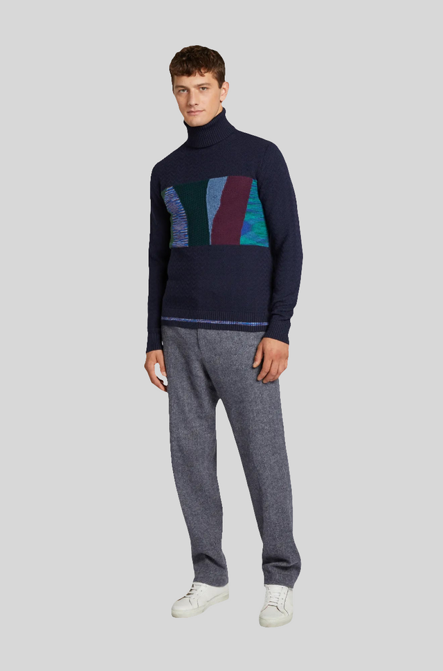 MISSONI MOCK- NECK PULLOVER