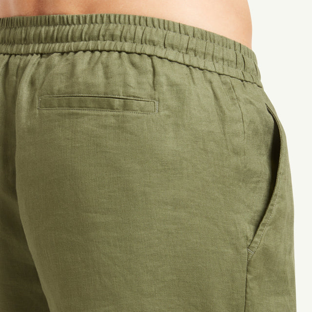 CHÉ STUDIOS LINEN SHORTS KHAKI - Hombre Amsterdam