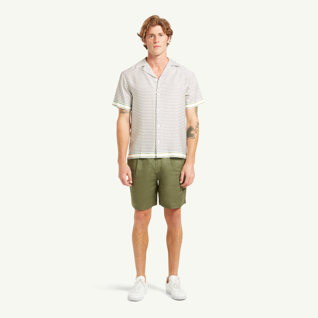 CHÉ STUDIOS LINEN SHORTS KHAKI - Hombre Amsterdam