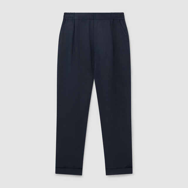 CHÉ STUDIOS LINEN TROUSER NAVY - Hombre Amsterdam