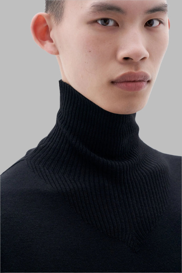 FILIPPA K MERINO TURTLENECK BLACK - Hombre Amsterdam