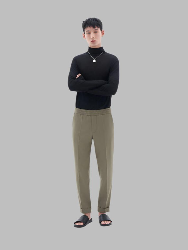 FILIPPA K TERRY WOOL TROUSERS KHAKI GREEN - Hombre Amsterdam