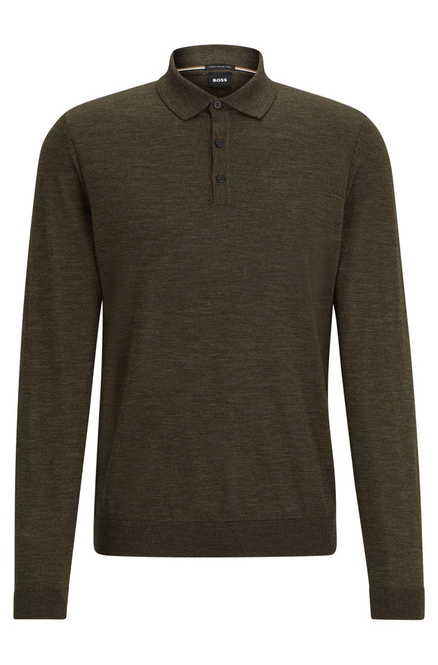 HUGO BOSS WOOL SWEAT GREEN - Hombre Amsterdam