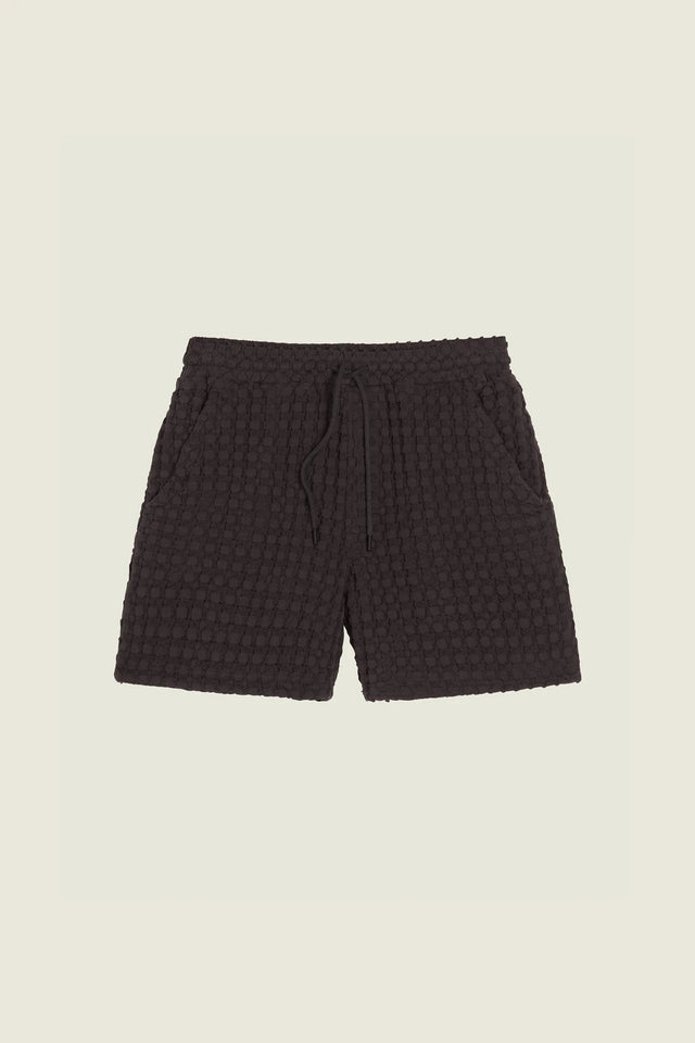 OAS WAFFLE SHORT NEARLY BLACK - Hombre Amsterdam