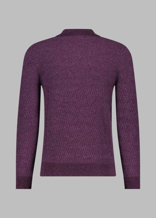 PAUL SMITH MERINO POLO PURPLE - Hombre Amsterdam