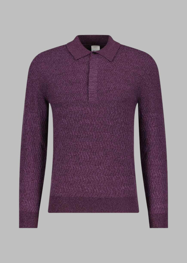 PAUL SMITH MERINO POLO PURPLE - Hombre Amsterdam