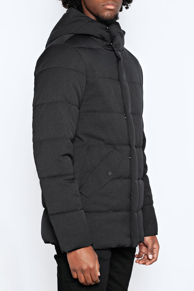 PEOPLE OF SHIBUYA DOWN JACKET BLACK - Hombre Amsterdam