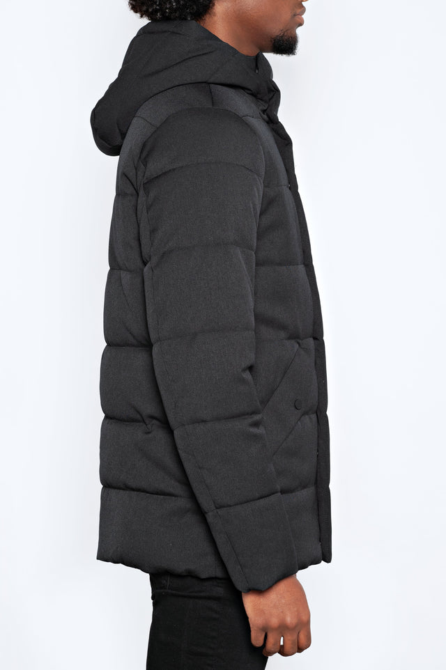 PEOPLE OF SHIBUYA DOWN JACKET BLACK - Hombre Amsterdam