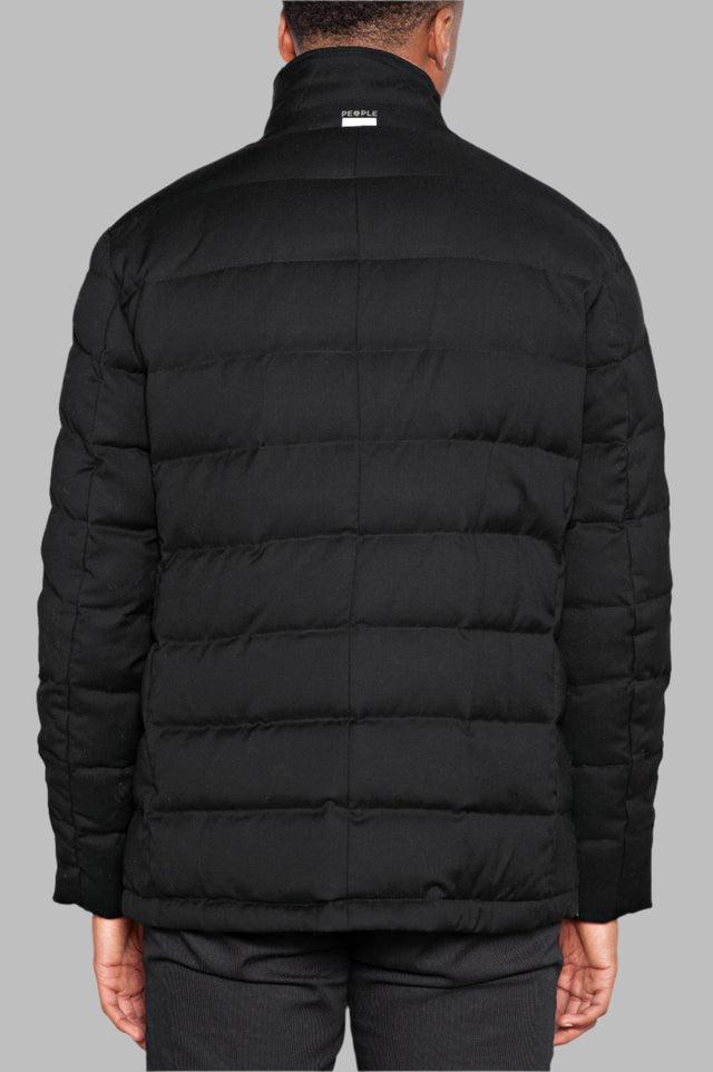 PEOPLE OF SHIBUYA DOWN JACKET HIROJI BLACK - Hombre Amsterdam