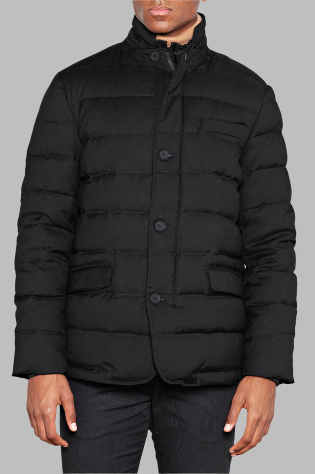 PEOPLE OF SHIBUYA DOWN JACKET HIROJI BLACK - Hombre Amsterdam