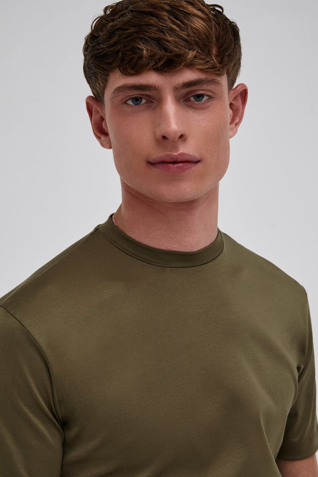 VALENZA INTERLOCK SUPIMA T - SHIRT ARMY GREEN - Hombre Amsterdam