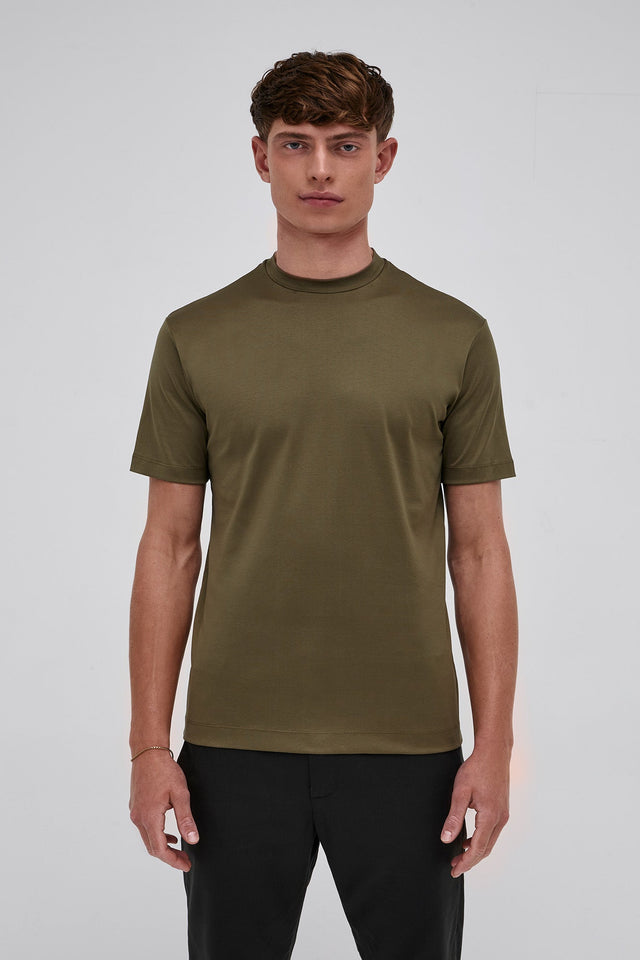 VALENZA INTERLOCK SUPIMA T - SHIRT ARMY GREEN - Hombre Amsterdam