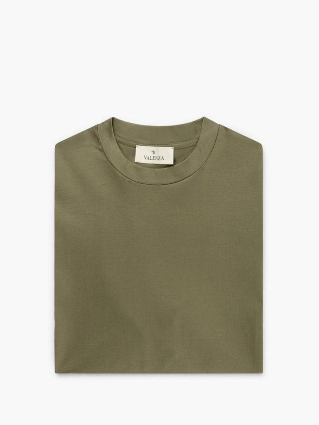 VALENZA INTERLOCK SUPIMA T - SHIRT ARMY GREEN - Hombre Amsterdam