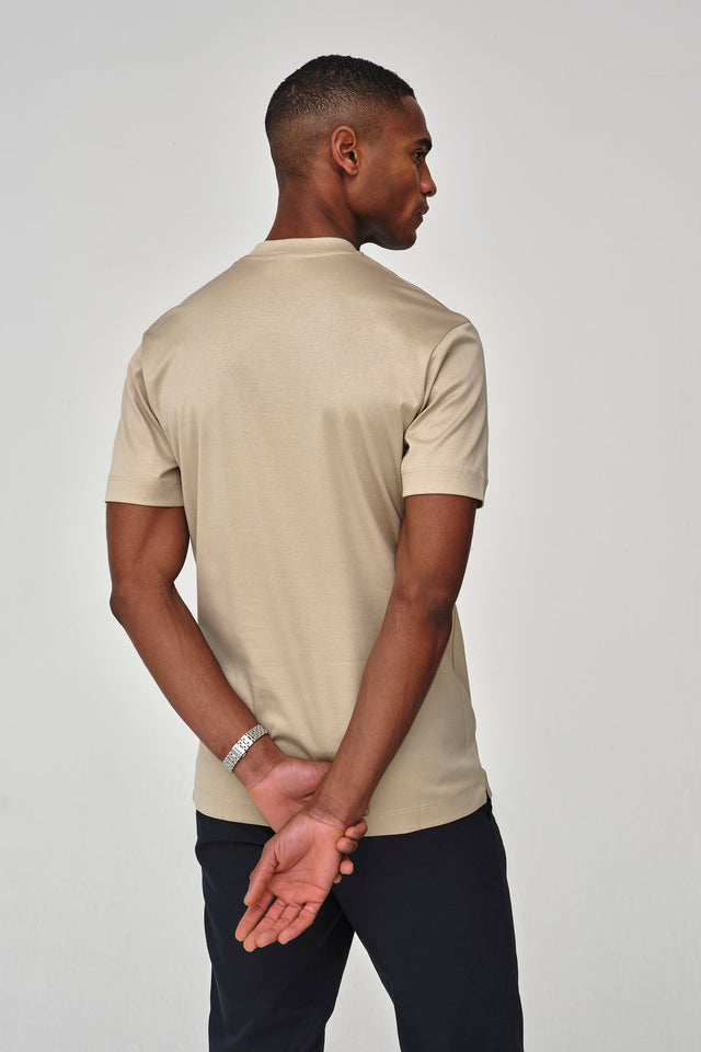 VALENZA INTERLOCK SUPIMA T - SHIRT BEIGE - Hombre Amsterdam