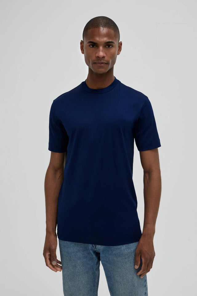 VALENZA INTERLOCK SUPIMA T - SHIRT BLUE - Hombre Amsterdam