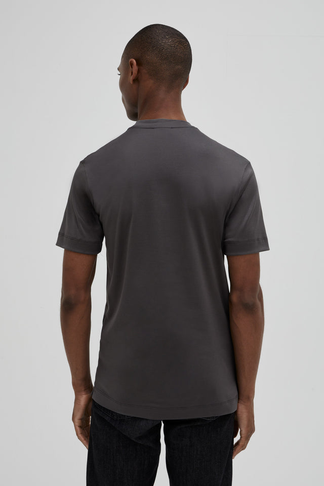 VALENZA INTERLOCK SUPIMA T - SHIRT DARK GREY - Hombre Amsterdam