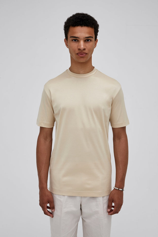 VALENZA INTERLOCK SUPIMA T - SHIRT DUSTY GOLD - Hombre Amsterdam