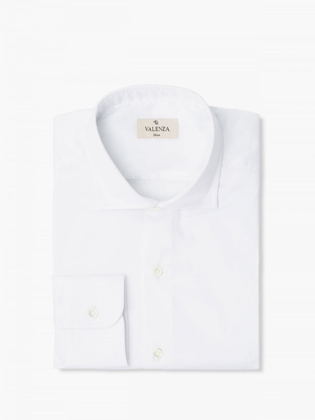 VALENZA SHIRT STRETCH TWILL WHITE - Hombre Amsterdam