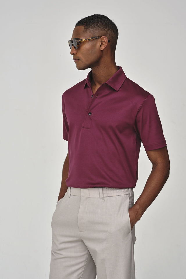 VALENZA SUPIMA POLO AUBERGINE - Hombre Amsterdam