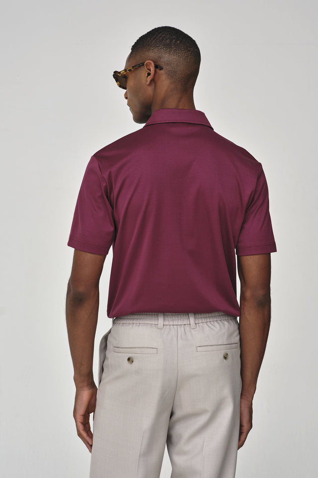 VALENZA SUPIMA POLO AUBERGINE - Hombre Amsterdam