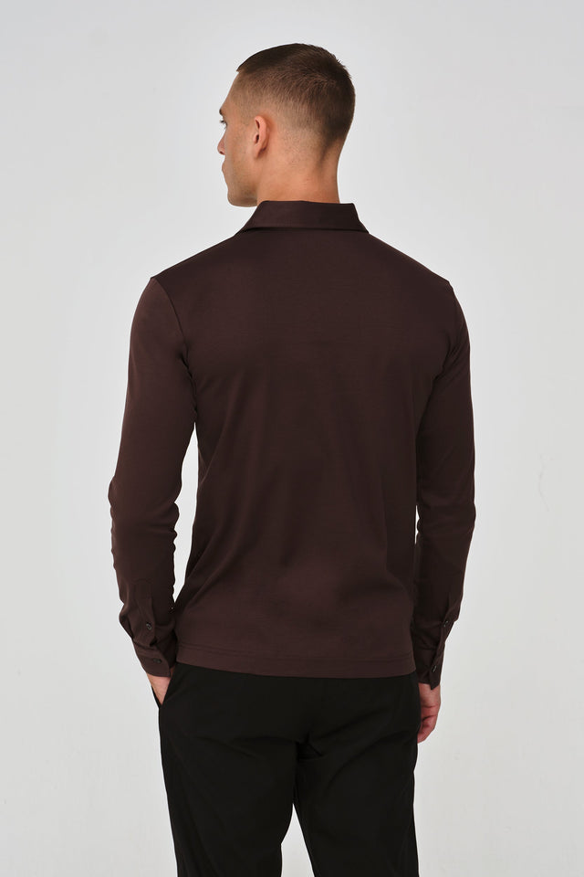 VALENZA SUPIMA ZIP POLO LONG SLEEVE - Hombre Amsterdam