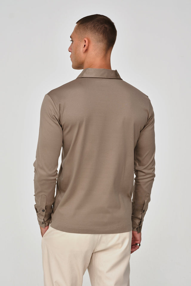 VALENZA SUPIMA ZIP POLO LONG SLEEVE - Hombre Amsterdam