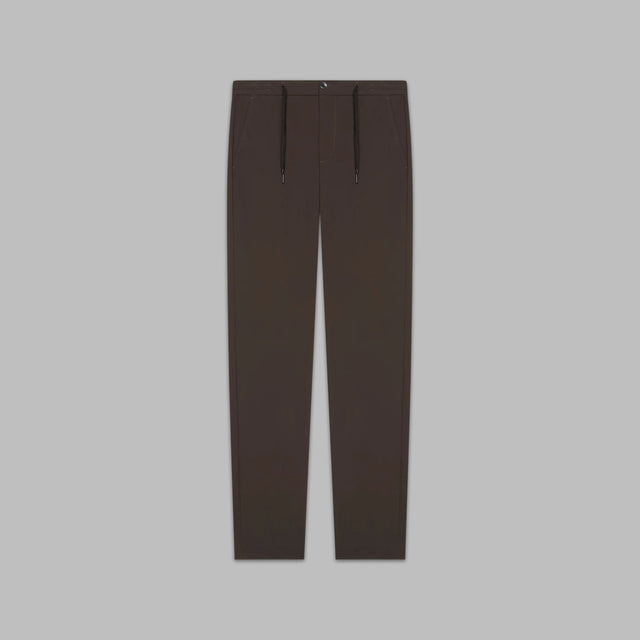 VALENZA TECH STRETCH TROUSER DARK BROWN - Hombre Amsterdam