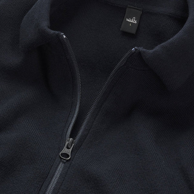 WAHTS FULL ZIP PULLOVER NIGHT BLUE - Hombre Amsterdam