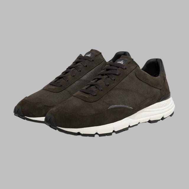 WAHTS LUXURY SUEDE RUNNER BROWN - Hombre Amsterdam