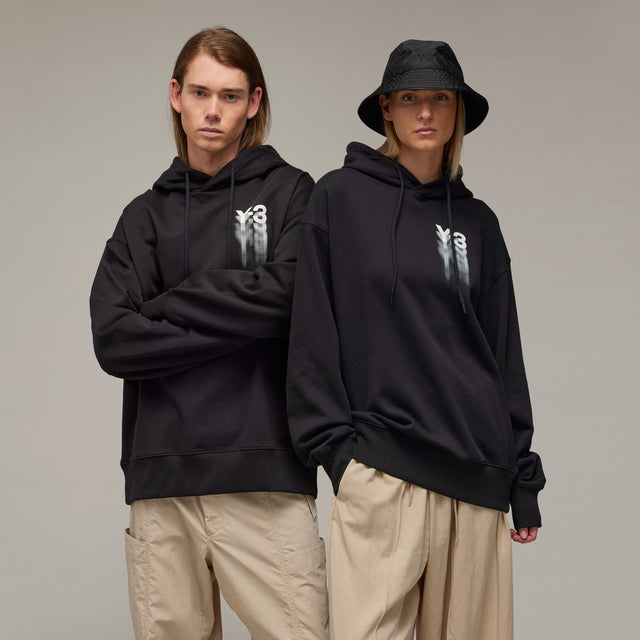 Y - 3 GRAPHIC HOODIE BLACK - Hombre Amsterdam