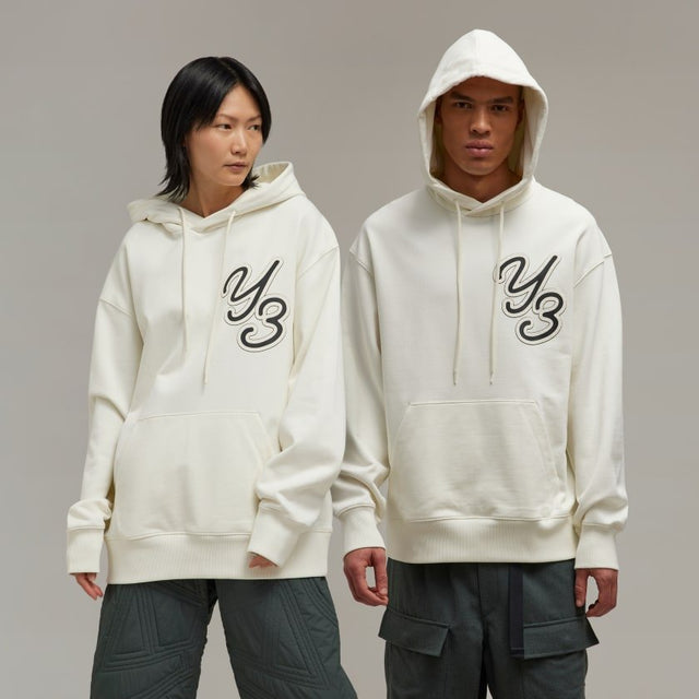 Y - 3 GRAPHIC LOGO HOODIE OFF WHITE - Hombre Amsterdam