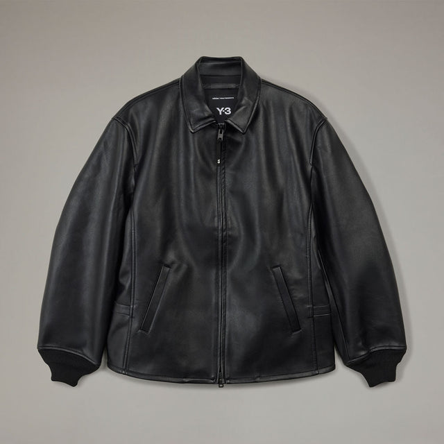 Y - 3 PLEATHER BOMBER JACKET - Hombre Amsterdam