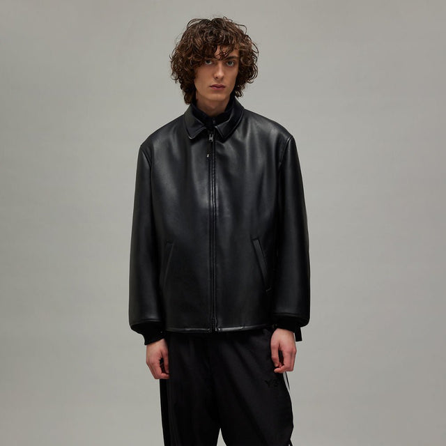 Y - 3 PLEATHER BOMBER JACKET - Hombre Amsterdam