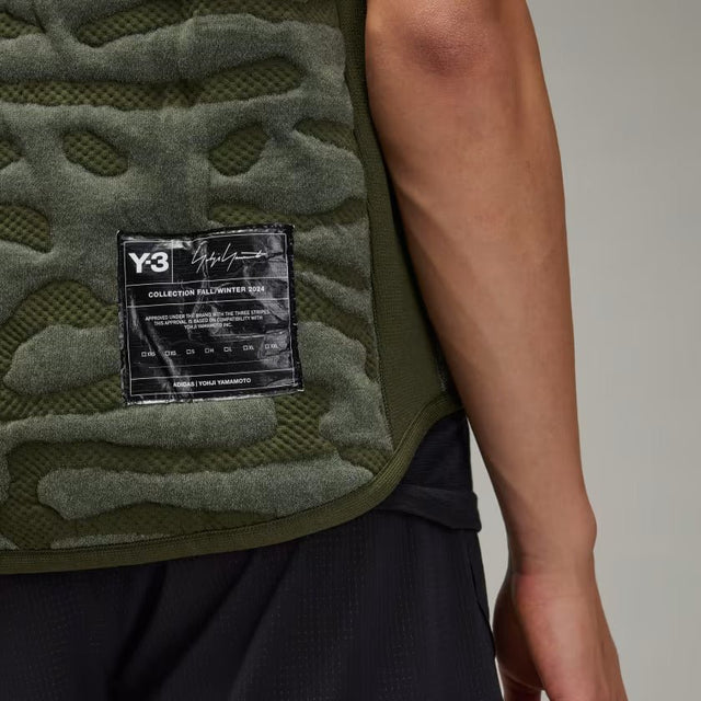 Y - 3 RUNNING ENGINEERED INSULATED VEST GREEN - Hombre Amsterdam