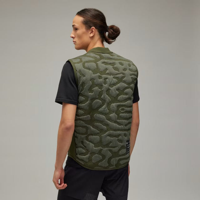 Y - 3 RUNNING ENGINEERED INSULATED VEST GREEN - Hombre Amsterdam